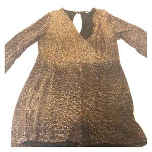Sparkling Gold Romper